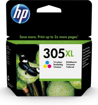 [3YM63AE] Hp cartouche d'encre 305xl, 200 pages, oem 3ym63ae, 3 couleurs
