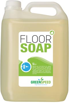 [4003032] Greenspeed nettoyant sol avec huile de lin, pour les sols poreux, parfum d'agrumes, flacon du 5 l