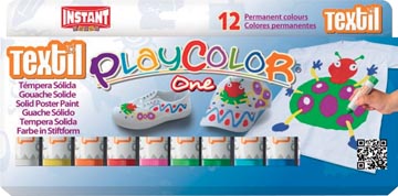 [400631] Graine créative bâton textile playcolor one, 12 couleurs en étui cartonné