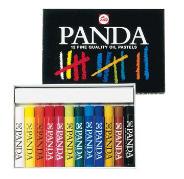 [400C12] Talens panda pastel à l'huile, boîte de 12 pastels