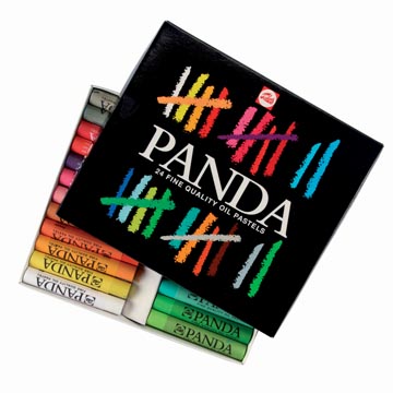 [400C24] Talens panda pastel à l'huile, boîte de 24 pastels