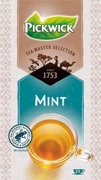 [4016613] Pickwick tea master selection, menthe, paquet de 25 pièces