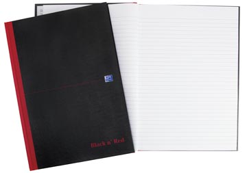 [4047606] Oxford black n' red cahier rembordé, 192 pages, ft a4, ligné