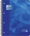 Oxford school projectbook cahier à reliure, ft a4+, 4 trous, ligné, bleu