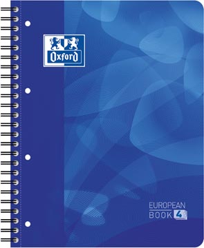 [4095496] Oxford school projectbook cahier à reliure, ft a4+, 4 trous, ligné, bleu