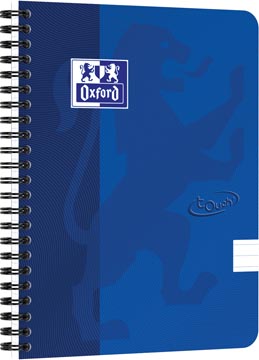 [4103998] Oxford school touch bloc spirale, ft a5, 140 pages, ligné, bleu