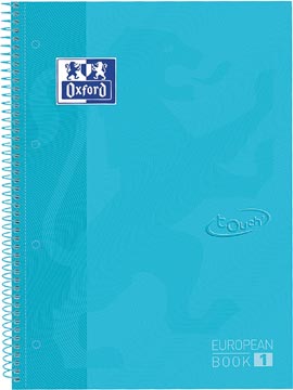 [4107010] Oxford school touch bloc spirale, ft a4+, 160 pages, quadrillé 5 mm, bleu pastel