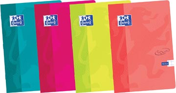 [4107506] Oxford touch cahier ft a4, 36 feuilles, quadrillé 10 mm, couleurs assorties