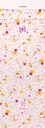 Oxford floral couverture souple carnet de notes, ft 7,4 x 21 cm, 80 feuilles, ligné, 4 décors assortis