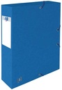 Elba boîte de classement oxford top file+ dos de 6 cm, bleu