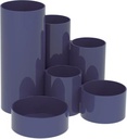 Maul organisateur de bureau tubo, 6 compartiments, ø15x12.5cm, plumier bleu