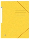 Oxford top file+ chemise avec élastiques en carton, ft a4, jaune