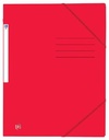 Oxford top file+ chemise avec élastiques en carton, ft a4, rouge