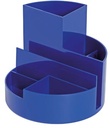Maul organisateur de bureau roundbox eco, 85% recycled, ø14x12.5cm, 7 compartiments, plumier bleu