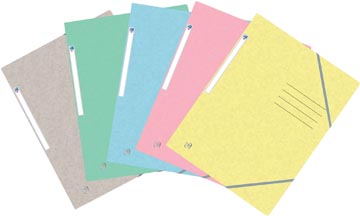 [4124546] Oxford top file+ farde à rabats, pour ft a4, couleurs pastel assorties