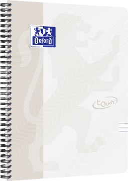 [4134118] Oxford school touch bloc spirale, ft a4, 140 pages, ligné, gris