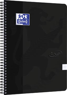 [4134120] Oxford school touch bloc spirale, ft a4, 140 pages, quadrillé 5 mm, noir