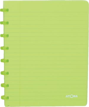 [4135603] Atoma trendy cahier, ft a5, 144 pages, ligné, transparant groen