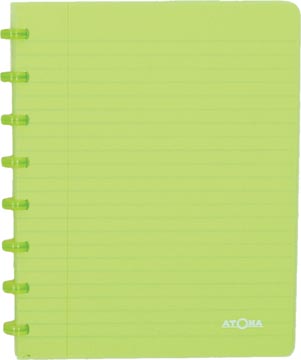 [4135703] Atoma trendy cahier, ft a5, 144 pages, quadrillé 5 mm, transparant groen