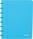 Atoma trendy cahier, ft a5, 144 pages, quadrillé 5 mm, transparant turkoois