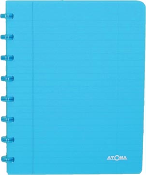 [4135708] Atoma trendy cahier, ft a5, 144 pages, quadrillé 5 mm, transparant turkoois