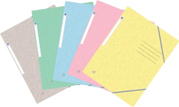 [4137106] Oxford top file+ farde à rabats, pour ft a4, couleurs pastel assorties