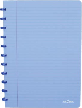 [4.1372.02] Atoma trendy cahier, ft a4, 144 pages, ligné, transparant blauw