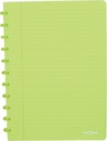 Atoma trendy cahier, ft a4, 144 pages, ligné, transparant groen