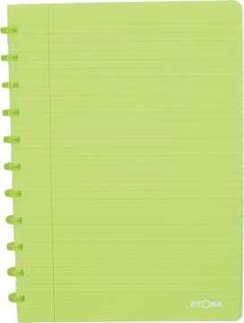 [4.1372.03] Atoma trendy cahier, ft a4, 144 pages, ligné, transparant groen
