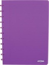 Atoma trendy cahier, ft a4, 144 pages, ligné, transparant paars