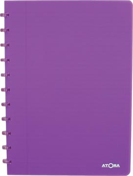 [4.1372.06] Atoma trendy cahier, ft a4, 144 pages, ligné, transparant paars