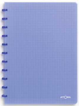 [4.1373.02] Atoma trendy cahier, ft a4, 144 pages, quadrillé 5 mm, transparant blauw