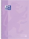 Oxford school touch bloc spirale, ft a4+, 160 pages, ligné, violet pastel