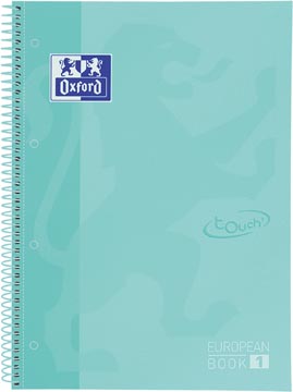 [4138326] Oxford school touch bloc spirale, ft a4+, 160 pages, ligné, vert pastel