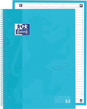 [4138327] Oxford school touch bloc spirale, ft a4+, 160 pages, ligné, bleu pastel