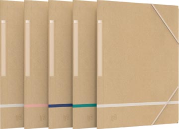 [4139841] Oxford chemisa à rabats touareg, ft a4, en carton, beige et couleurs assorties, paquet de 5 pièces