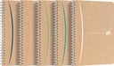 Oxford touareg cahier à reliure spirale, 180 pages ft a5, quadrillé 5 mm, couleurs assorties