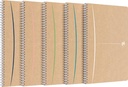 Oxford touareg cahier à reliure spirale, 180 pages ft a4, ligné, couleurs assorties
