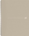 Oxford origin cahier spiralé, ft a4+, 140 pages, ligné, sable