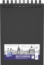 Oxford carnet de dessin, 50 feuilles, 100 g/m², ft a5, noir
