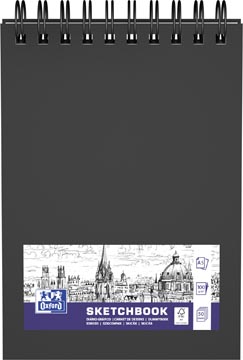 [4152644] Oxford carnet de dessin, 50 feuilles, 100 g/m², ft a5, noir