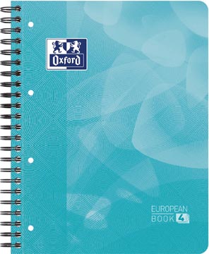 [4172428] Oxford school projectbook cahier à reliure, ft a4+, 4 trous, ligné, bleu aqua