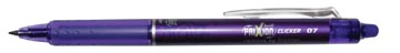 [417535] Roller rétractable pilot frixion ball clicker, pointe medium, 0,7 mm, violet