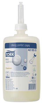 [420501] Tork savon doux liquide, système s1 premium, recharge de 1 litre