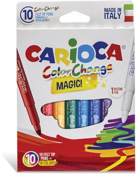 [42737] Carioca feutres magic, 10 pièces en étui cartonné