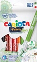 Carioca feutre textile fabricliner, boîte de 10 pièces en couleurs assorties