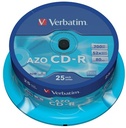 Verbatim cd gravable, tour de 25 pièces