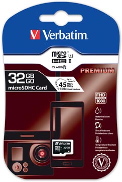 [44013] Verbatim micro sdhc carte mémoire, classe 10, 32 go