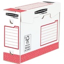 Bankers box basic boîte archivage heavy duty, ft 9,5 x 24,5 x 33 cm, rouge, paquet de 20 pièces