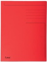 Exacompta chemise de classement foldyne ft 24 x 32 cm (pour ft a4), rouge, boîte de 50 pièces